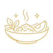 Icon representing intuitive eating and nourishment during pregnancy